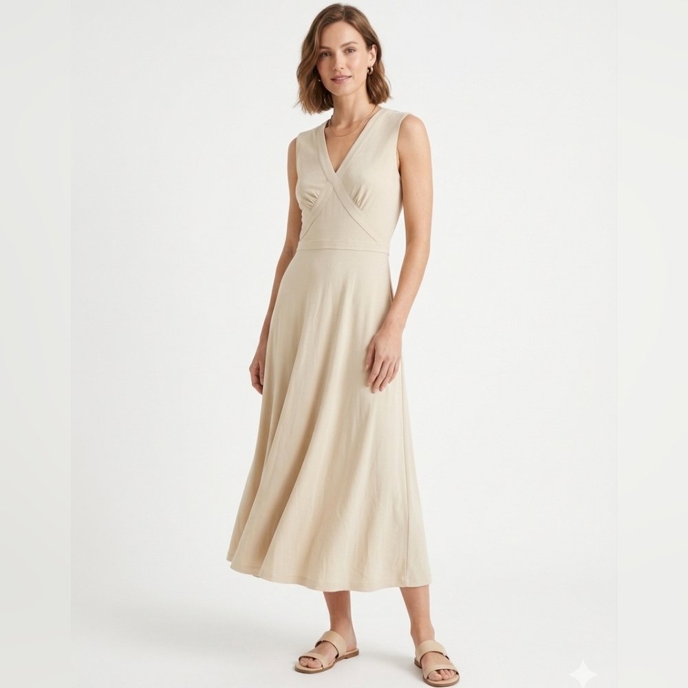 Vintage 1960’s Alison Ayr Flowy maxi dress sleeveless Size 8